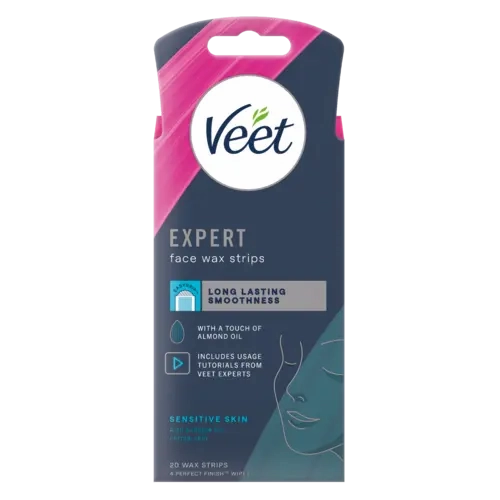 Veet Expert Face Wax Strips 20s