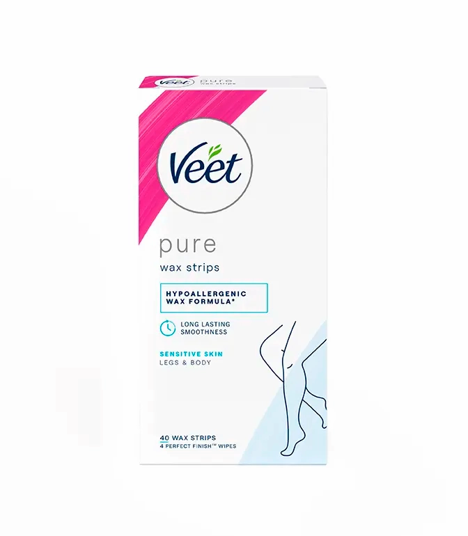 Veet Pure Cold Wax Strips Legs 40s